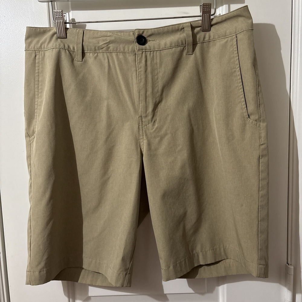RSQ Mid-Length Hybrid Mens Tan Above Knee Shorts Waist 32